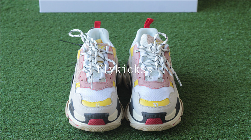 Balenciaga Triples Sneaker Pink White Yellow Women